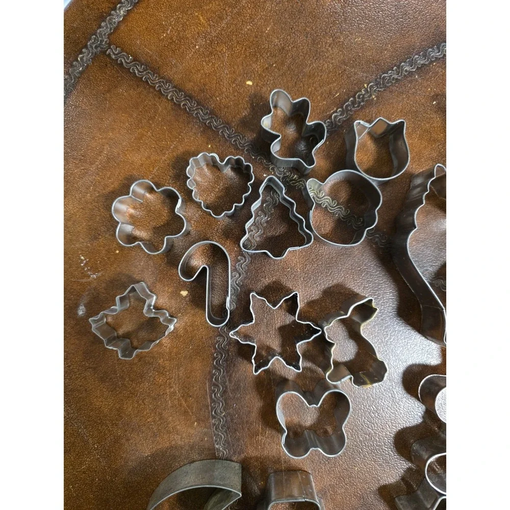 37 Metal Cookie Cutters, Various Sizes Shapes, 11 Mini, 26 Large, Homemade Cooki